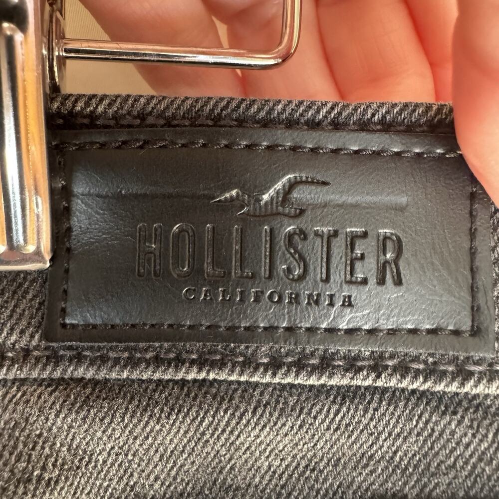 Hollister Women’s 15R High Rise Black Two-Toned Jeans Vintage Stretch 32x27 NWT - Picture 8 of 10